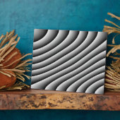  Wavy Lines Plaque Fotoplaat (Zijkant)