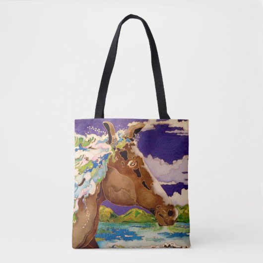 Wavy Mane Tote Bag (Voorkant)
