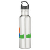 Wavy Membrane Pexagon Waterfles Waterfles (Achterkant)