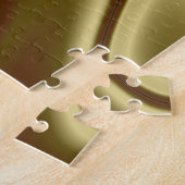 Wavy Multicolor Abstract Legpuzzel (Zijkant)