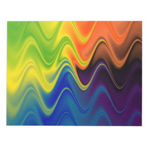 Wavy Multicolor Abstract Notitieblok