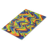 Wavy Multicolor Abstract Notitieblok (Schuin)