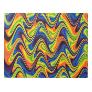 Wavy Multicolor Abstract Notitieblok