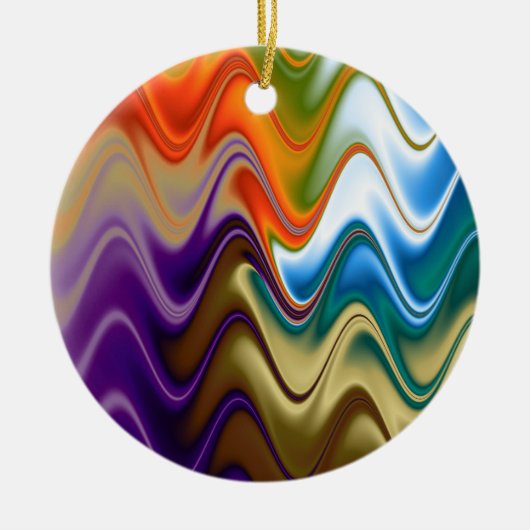 Wavy Multicolor Abstract Ornament (Voorkant)