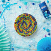 Wavy Multicolor Abstract Papieren Kommen (Feest)