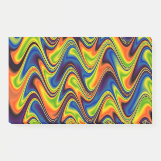 Wavy Multicolor Abstract Post-it® Notes (Voorkant)