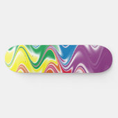 Wavy Multicolor Abstract Skateboard (Horizontaal)