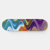 Wavy Multicolor Abstract Skateboard (Horizontaal)