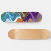 Wavy Multicolor Abstract Skateboard (Horizontaal)