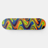 Wavy Multicolor Abstract Skateboard (Horizontaal)