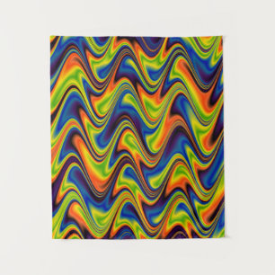 Wavy Multicolor Abstract Wandkleed