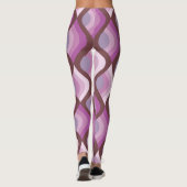 Wavy Ombre Purple All-Over-Print Leggings (Dos)