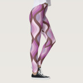 Wavy Ombre Purple All-Over-Print Leggings (Droite)