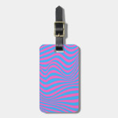 Wavy optical Illusion Pattern Bagagelabel (Voorkant verticaal)