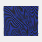 Wavy optical Illusion Pattern Fleece Deken (Voorkant (Horizontaal))