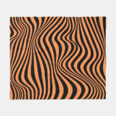 Wavy optical Illusion Pattern Fleece Deken (Voorkant (Horizontaal))