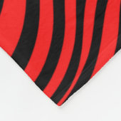 Wavy optical Illusion Pattern Fleece Deken (Hoek)