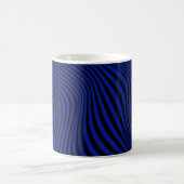 Wavy optical Illusion Pattern Koffiemok (Center)
