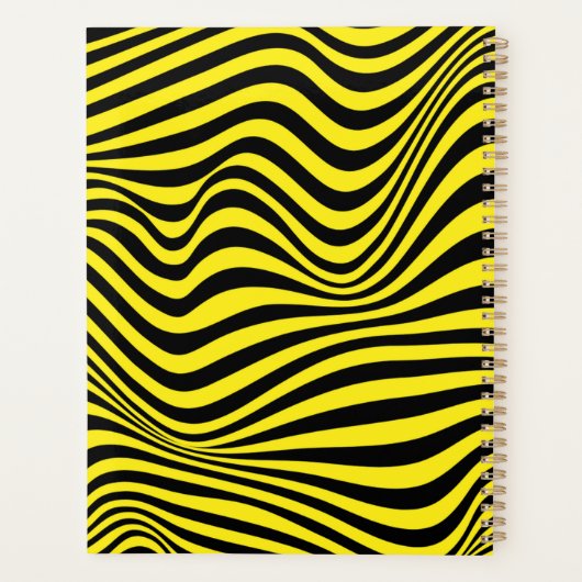 Wavy optical Illusion Pattern Planner (Achterkant)