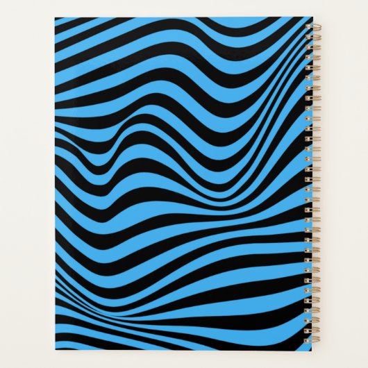 Wavy optical Illusion Pattern Planner (Achterkant)
