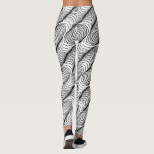 Wavy Optical Illusion Pattern | Seamless Abstract  Leggings (Achterkant)