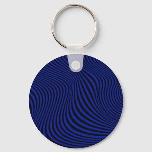Wavy optical Illusion Pattern Sleutelhanger (Voorkant)