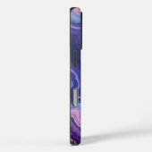 Wavy Paarse agaat met goudvlekken Case-Mate iPhone Case (Achterkant / Rechts)
