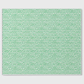 Wavy Pattern - Grass Green on White Cadeaupapier (Vlak)