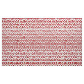 Wavy Pattern - Ruby Red on White Stof (Yard (91,4 cm))