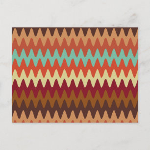 Wavy Pattern Sedona Southwest Briefkaart