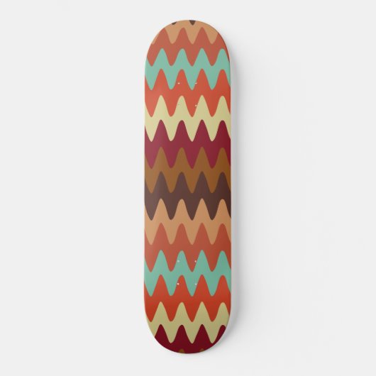 Wavy Pattern Sedona Southwest Skateboard (Voorkant)