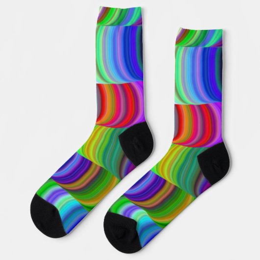 Wavy Pattern-Sokken Sokken (Links)