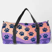 Wavy Paw Print Pet Travel Carrier Plunjezak (Achterkant)