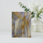 Wavy Petrified Wood Briefkaart (Staand voorkant)
