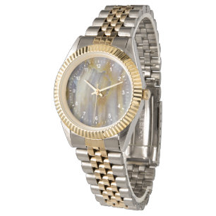 Wavy Petrified Wood Horloge