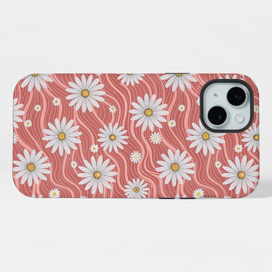 Wavy Pink Daisies (Verso Horizontal)