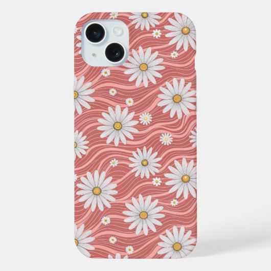 Wavy Pink Daisies (Verso)