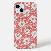 Wavy Pink Daisies Case-Mate iPhone Case (Achterkant)