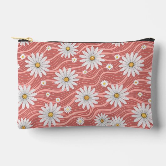 Wavy Pink Daisies Etui (Voorkant)