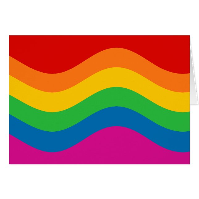 Wavy Rainbow Stripes (Voorkant Horizontaal)