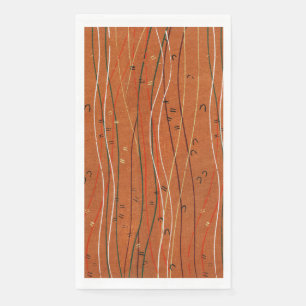 Wavy Red Stripes Japans Abstract Servet