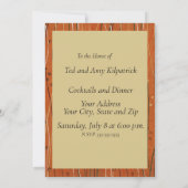 Wavy Red Stripes: moderne Japanse Abstracte kunst Kaart (Achterkant)