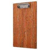 Wavy Red Stripes: moderne Japanse Abstracte kunst Klembord (Links)