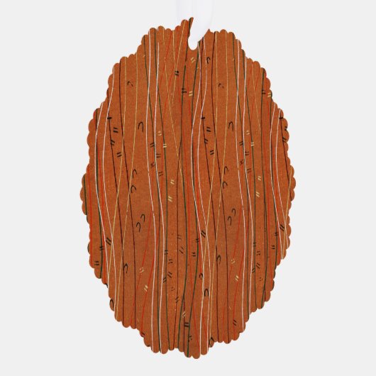 Wavy Red Stripes: moderne Japanse Abstracte kunst Ornament Kaart (Rechts)