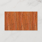 Wavy Red Stripes: moderne Japanse Abstracte kunst Visitekaartje (Achterkant)