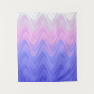 Wavy Roze Paarse Abstract Wandkleed