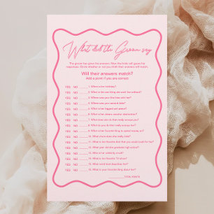 Wavy roze Vrijgezellenfeest wat zei hij?