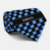 Wavy Somalia Flag Pattern  Stropdas (Opgerold)