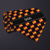 Wavy Spain Flag Pattern  Stropdas