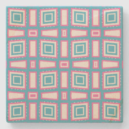 Wavy Square Sandstone Onderzetters